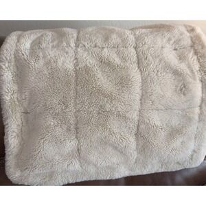 POTTERY BARN Euro 26x26  Sham-Ivory flox fur